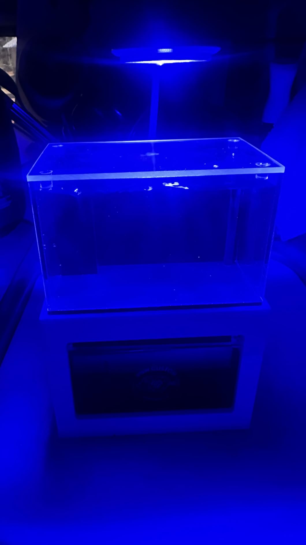 40 oz (Black) Micro Reef Ready Aquarium | Small Desktop Saltwater Fish Tank with LED Light, Sump, Pump | Freshwater & Saltwater customer photo 2