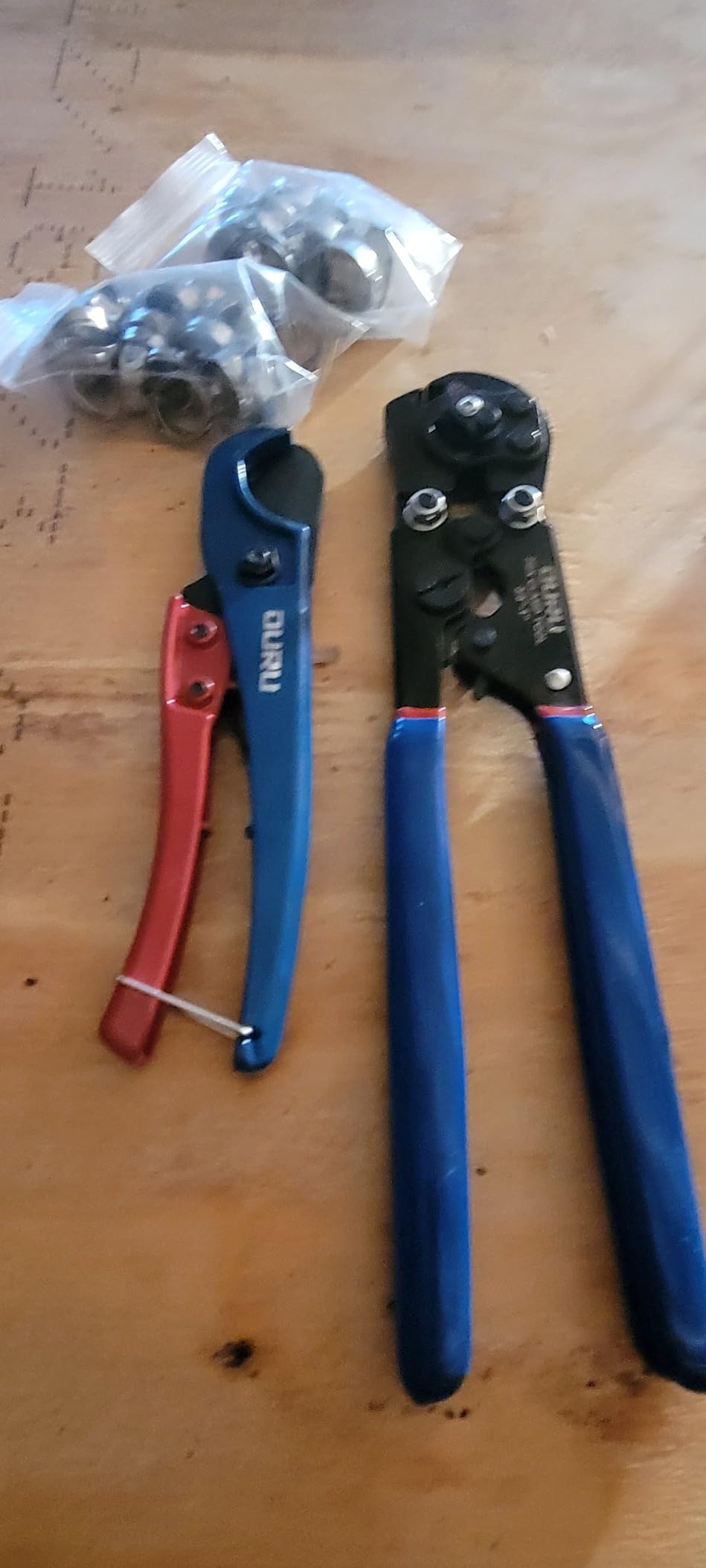 OURU PEX Crimping Tool Kit, Cinch & Remove, 3/8