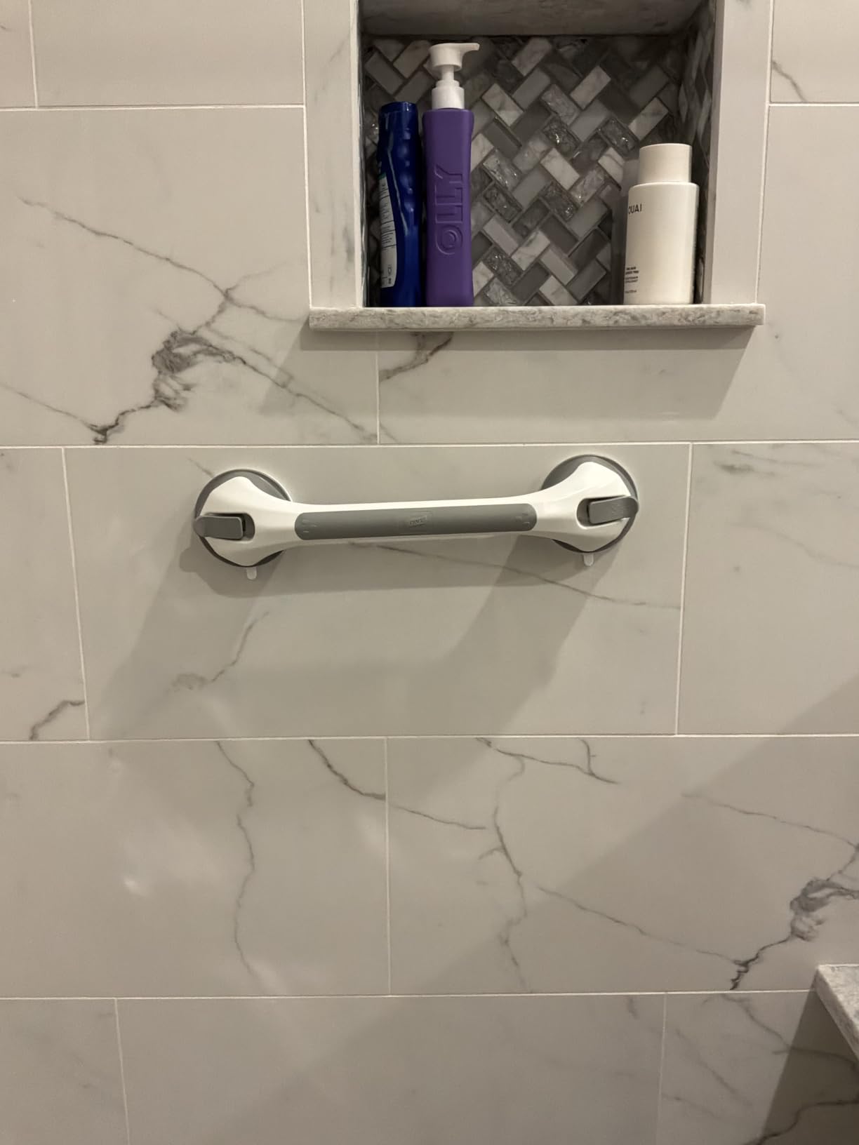 TAILI Shower Grab Bars,Shower Handles for Elderly Suction,2 Pack 12.2