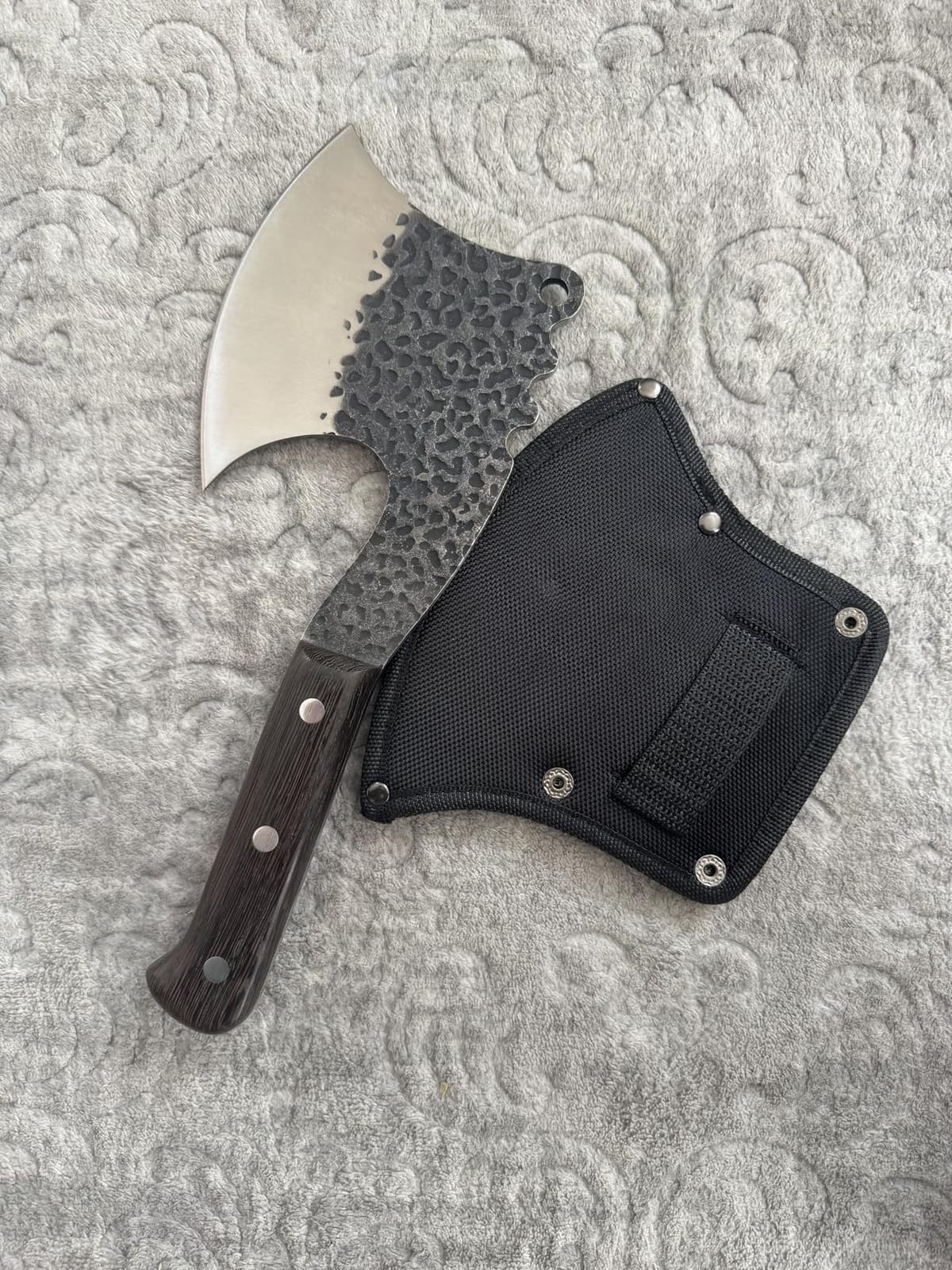 ROCOCO Meat Bone Cleaver Knife - Silver Heavy Duty Butcher Kitchen Axes customer photo 1