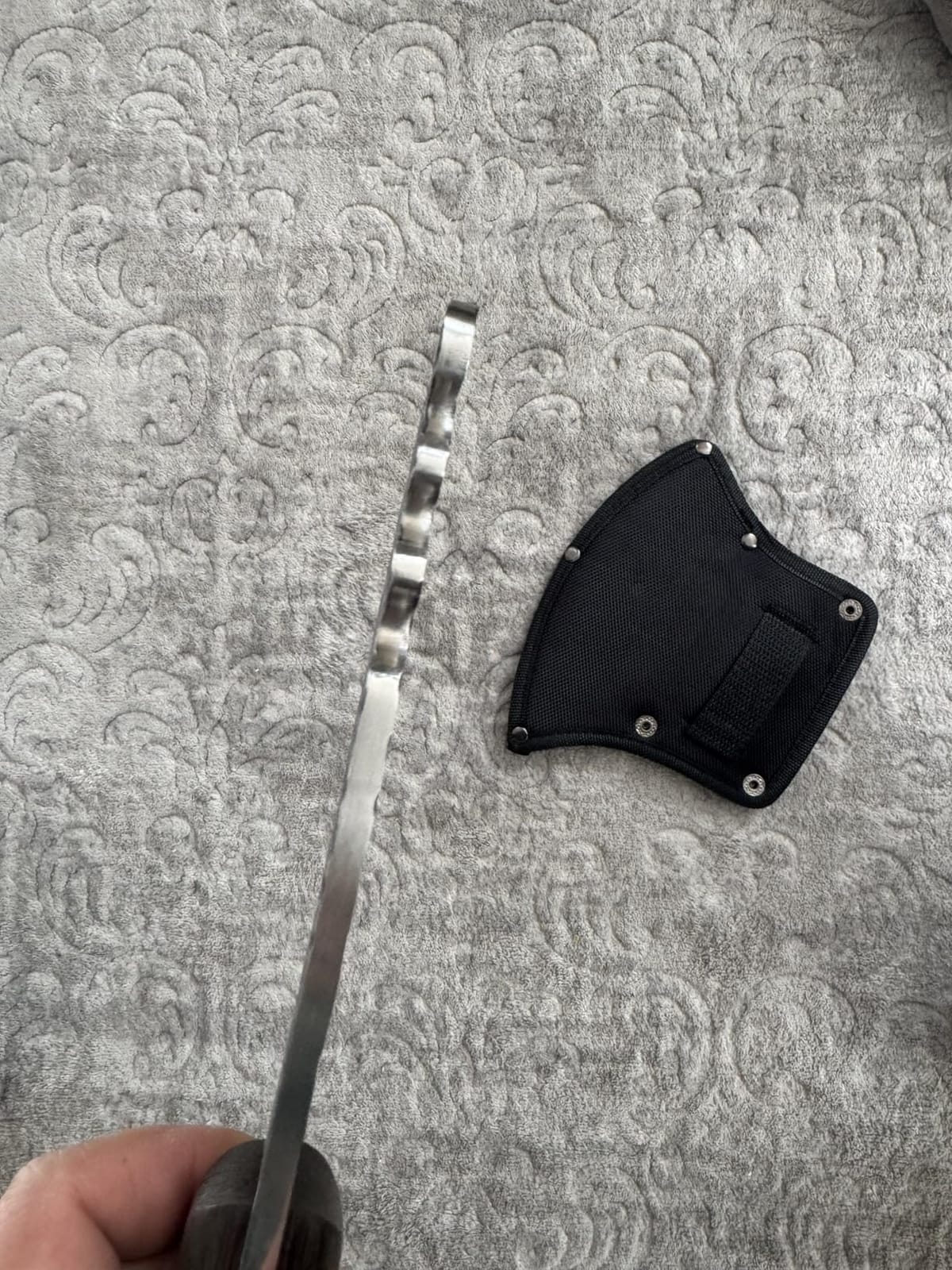 ROCOCO Meat Bone Cleaver Knife - Silver Heavy Duty Butcher Kitchen Axes customer photo 2