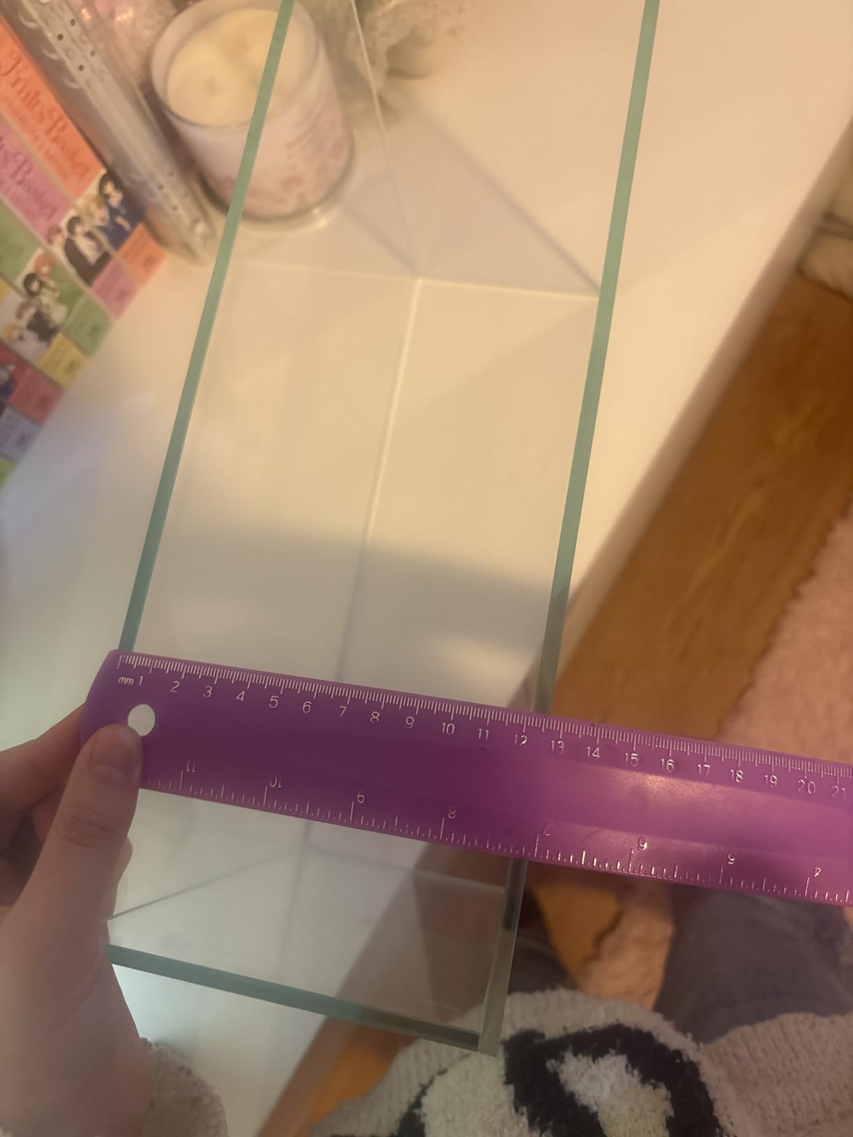 4.1 Gallon Rimless Aquarium, Ultra Clear Low Iron Cube Tank customer photo 2