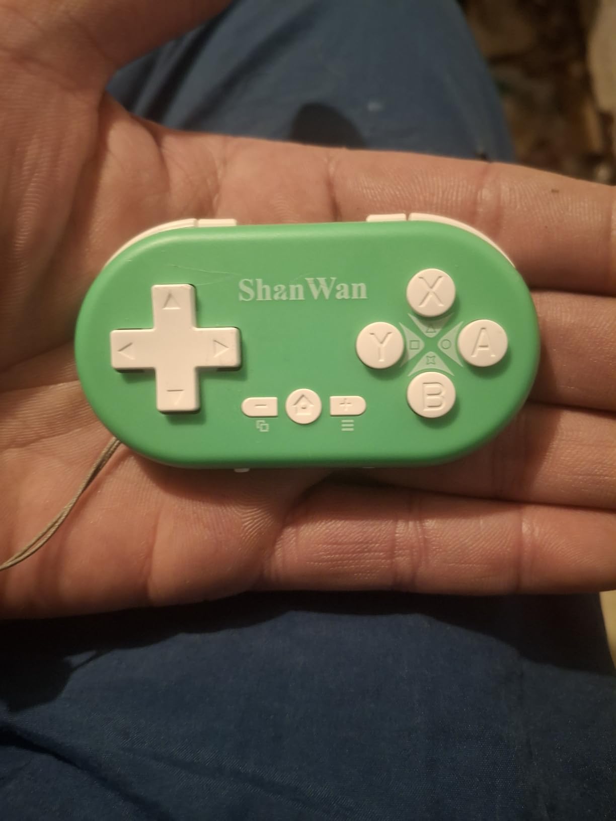 ShanWan Bluetooth Gamepad Keychain Sized Mini Controller for Switch 2, Windows, Android, iOS & PS4(Orange -yellow) customer photo 2