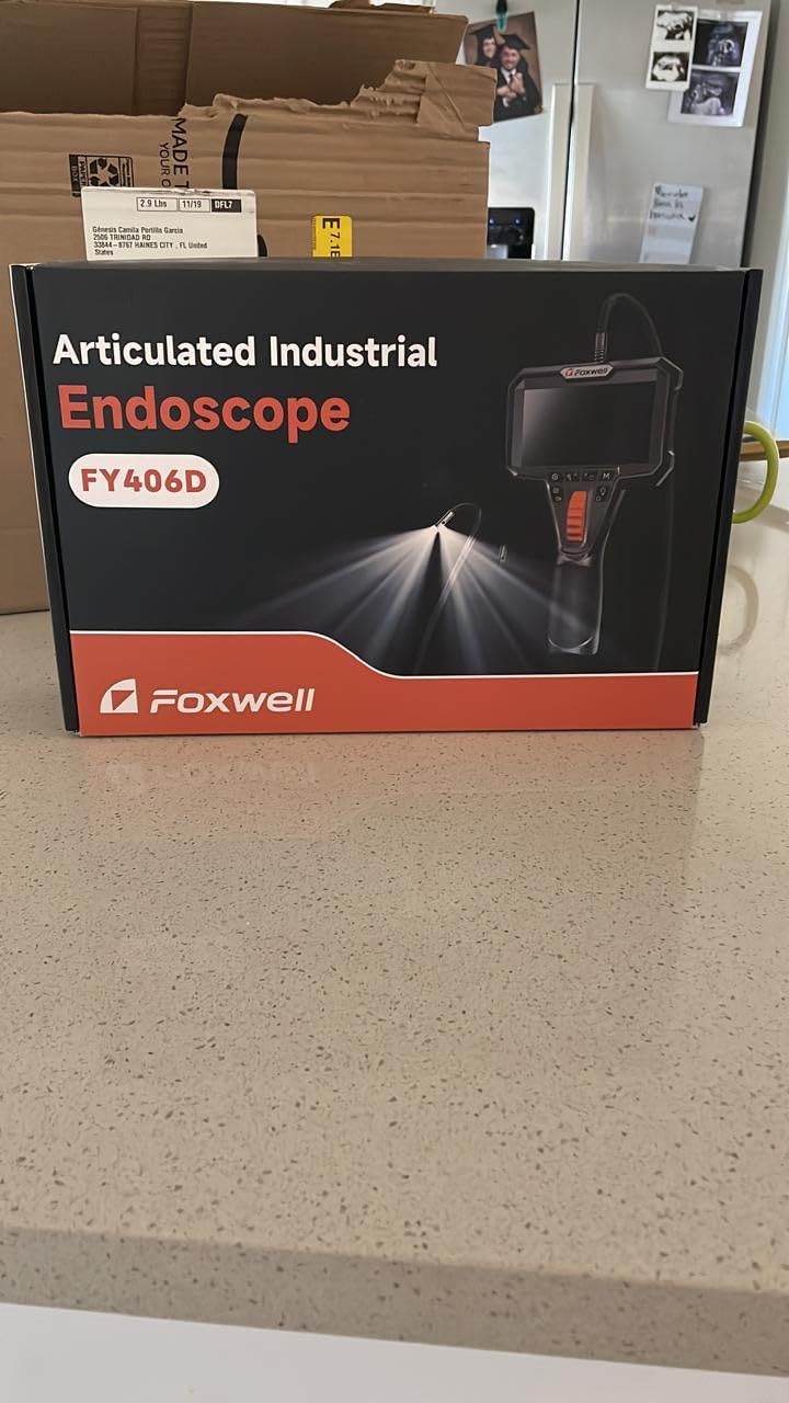 FOXWELL Y400 220° 2-Way Articulating Borescope, 0.24in Ultra-Slim Endoscope customer photo 1