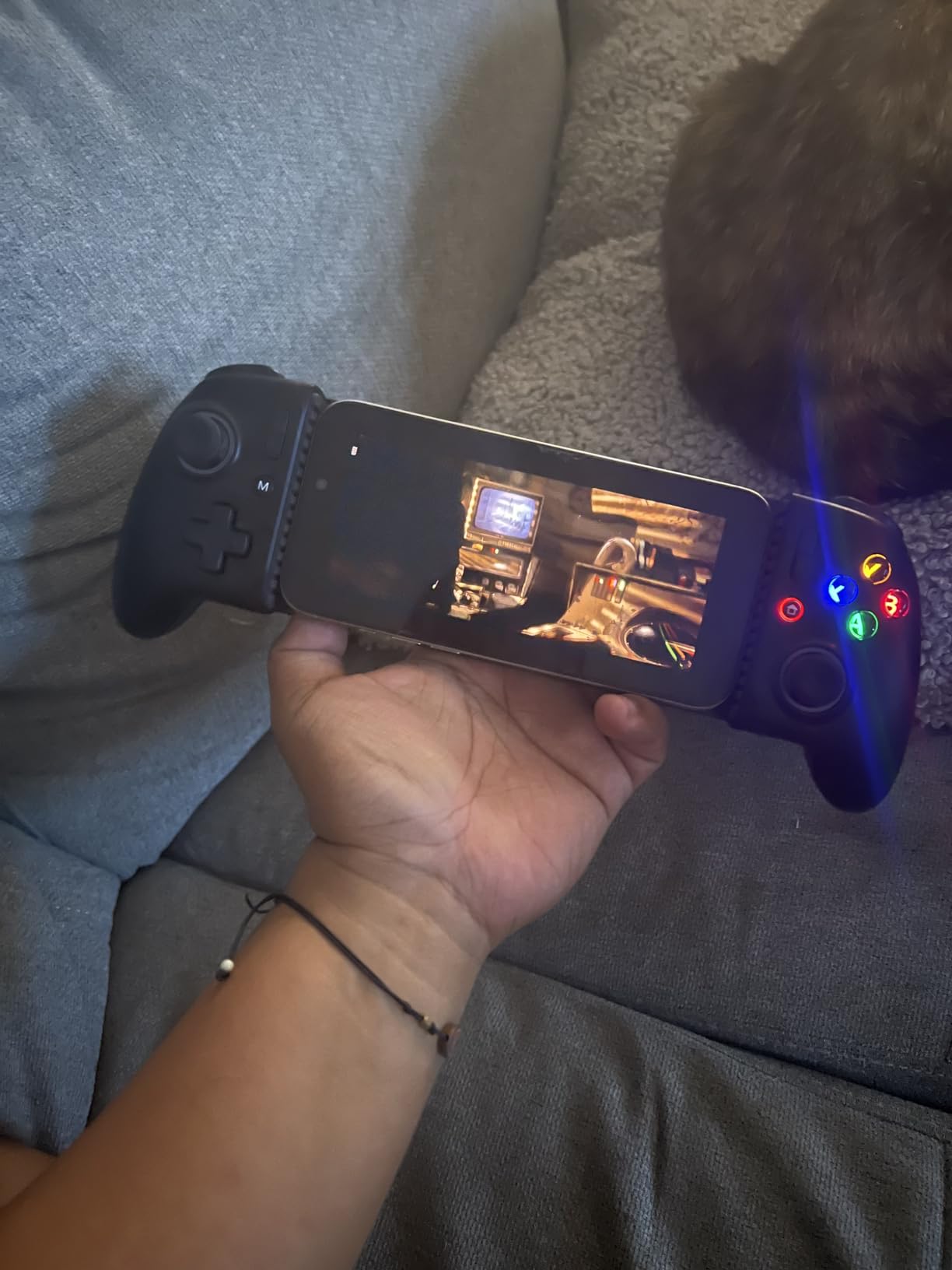 Mocagen MC200 Mobile Gaming Controller for iPhone & Android /iPad Mini, Phone Controller with Hall Effect Joysticks & Analog Trigger, Enhanced Grip, RGB Lighting, Turbo, Macros customer photo 2