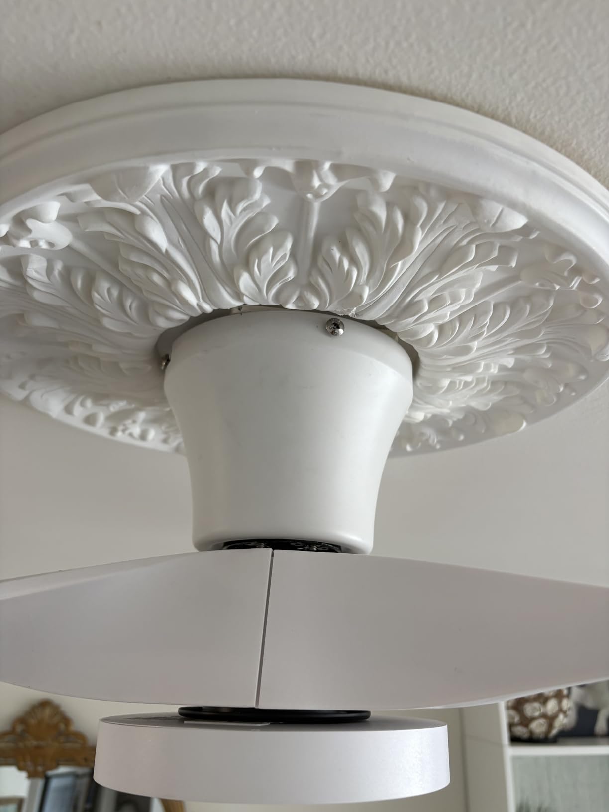 TALOYA Ceiling Fans with Lights,42 inch Modern Low Profile Ceiling Fan with Light and Remote Control, Flush Mount, 3CCT, White Ceiling Fan for Bedroom Living Room and Patio customer photo 1