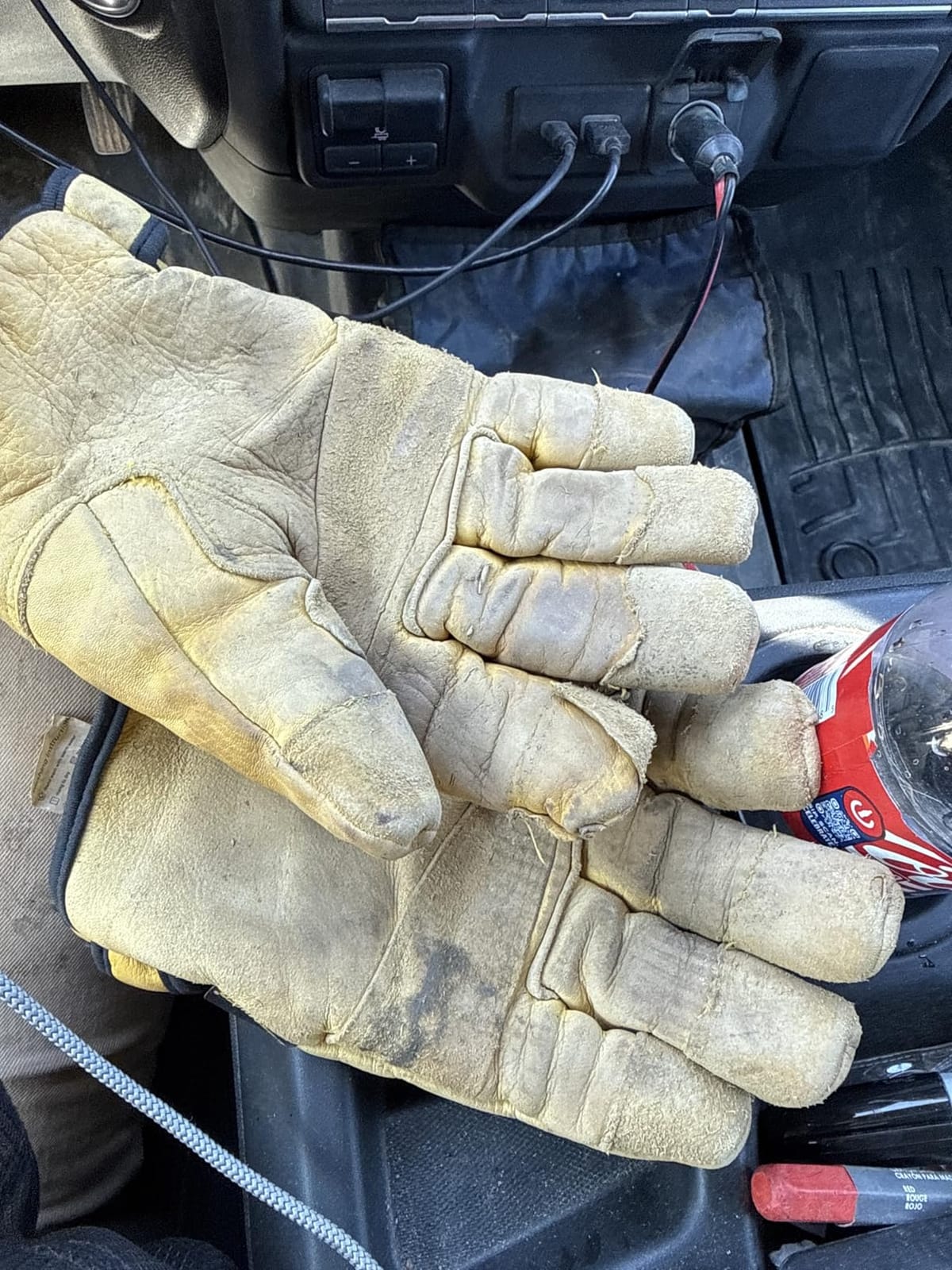 Schwer Pro Max ANSI A9 Cut Resistant Leather Work Gloves, PM3401, L customer photo 1