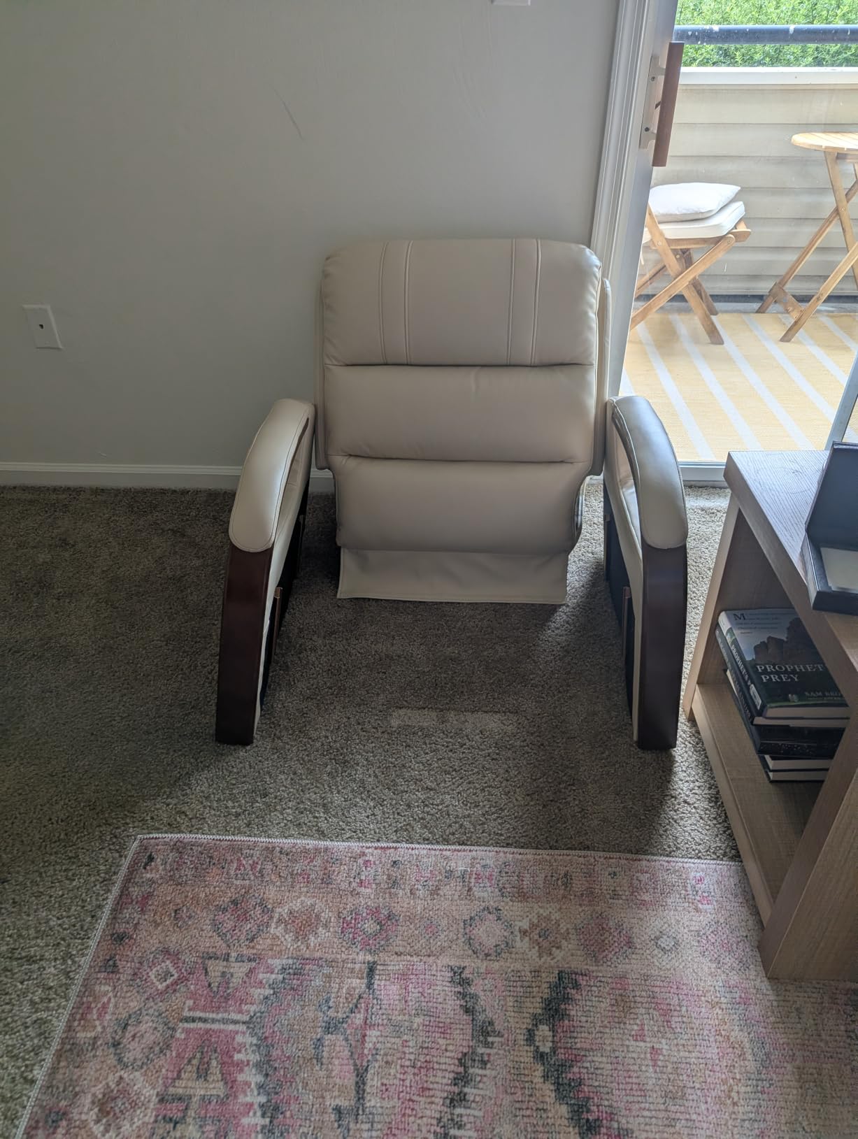 Trustyue Dual Motor Power Lift Recliner Chair, Lift Chair with Massage and Heat for Elderly, 180° Lay Flat Recliner, Standing Assistance,Infinite Position Reclining, Living Room Chair Beige customer photo 1