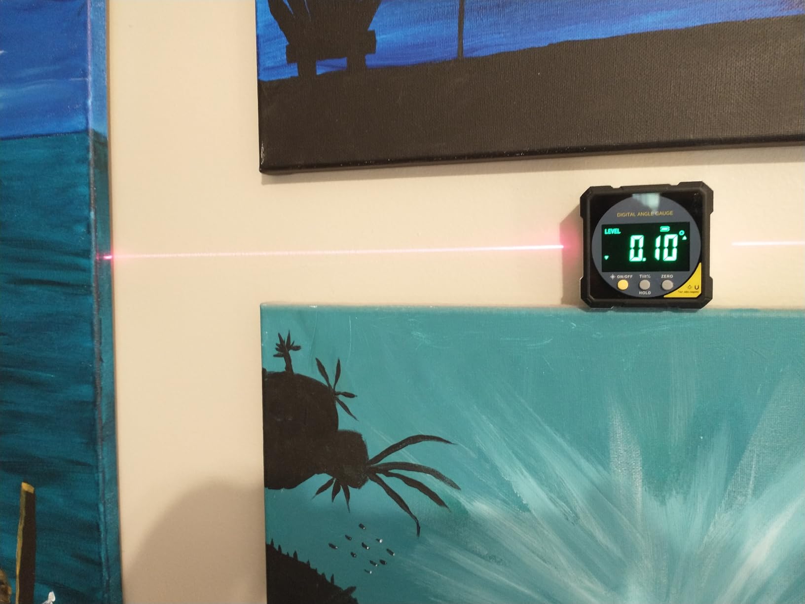 Digital Angle Finder with Dual Laser Magnetic Rechargeable Inclinometer customer photo 1