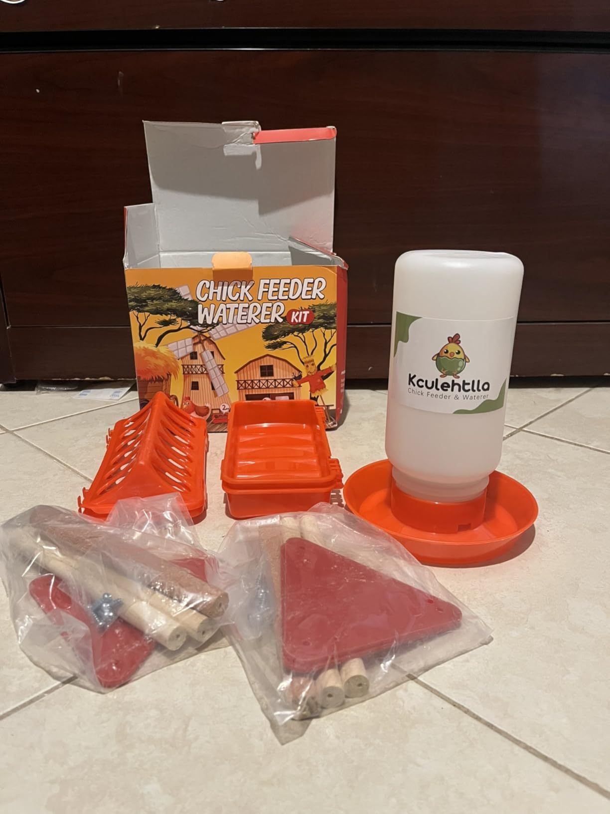 Chicken Brooder Box Starter Kit, 10.6 ft³ Indoor Brooder for Chicks, Ducklings & Quail, Stainless Steel Frame, Waterproof Oxford, 75W Heat Lamp, Feeder, Waterer & Perch, 47.2