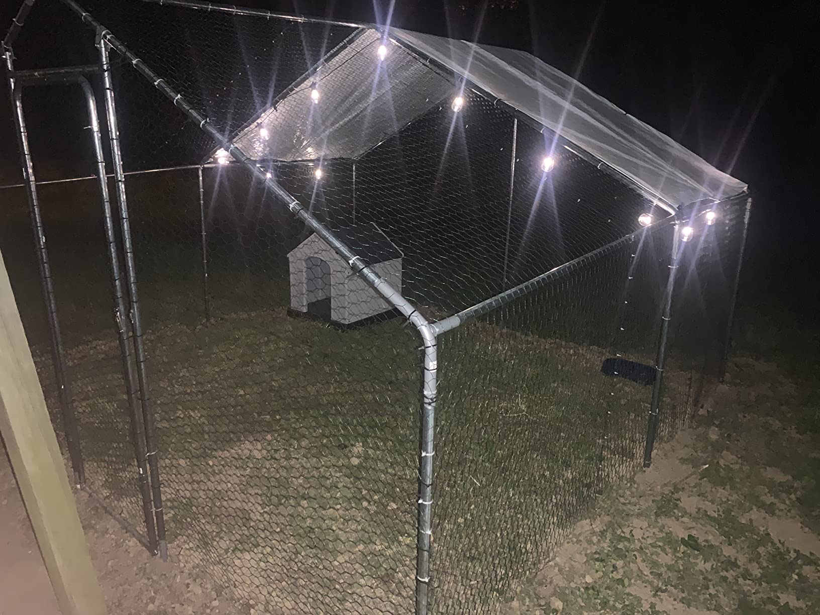 10x13 Large Metal Chicken Coop Walk-in, 20 Chickens, Galvanized Waterproof customer photo 2