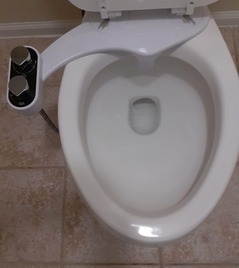 CLEAR REAR Bidet Attachment for Toilet Seat - Non-Electric with Self Cleaning Dual Nozzles, Leak Proof Connectors, Adjustable Water Spray, Rear & Feminine Wash - Hygienic Bathroom Upgrades customer photo 2