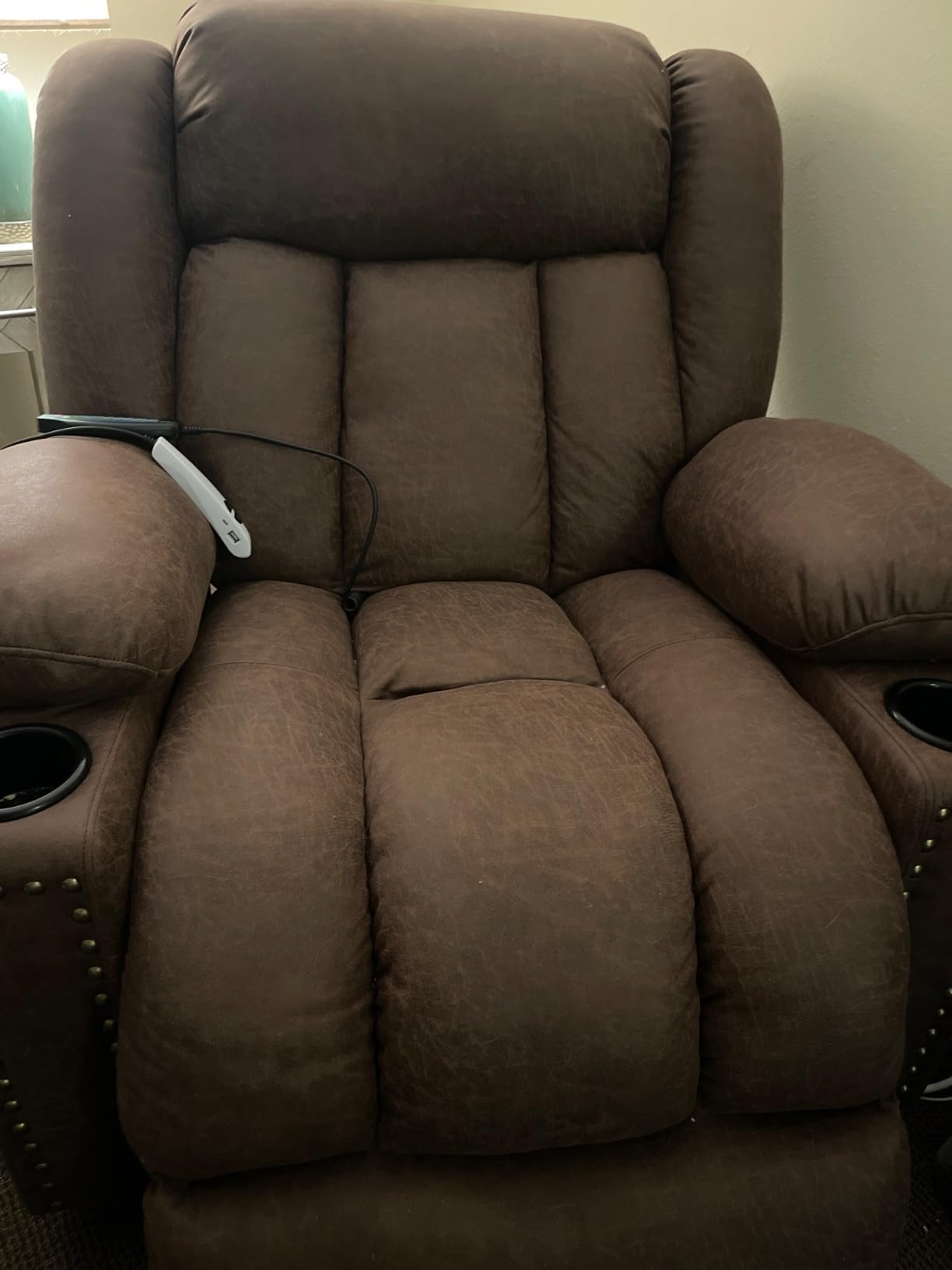 Triple Motor Large Power Lift Recliner Chair for Elderly with Heat and Massage, Lay Flat Lift Chairs for Seniors Infinite Position, Extended Footrest,USB&Type-C Ports, Cup Holder customer photo 2