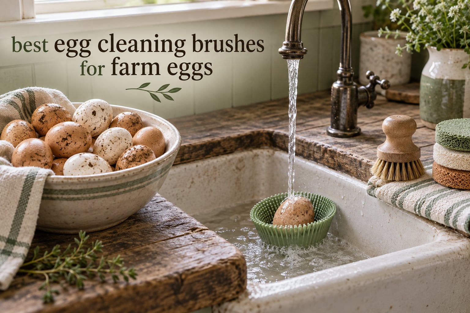 best egg cleaning brushes for farm eggs