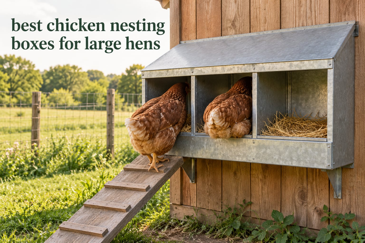 best chicken nesting boxes for large hens