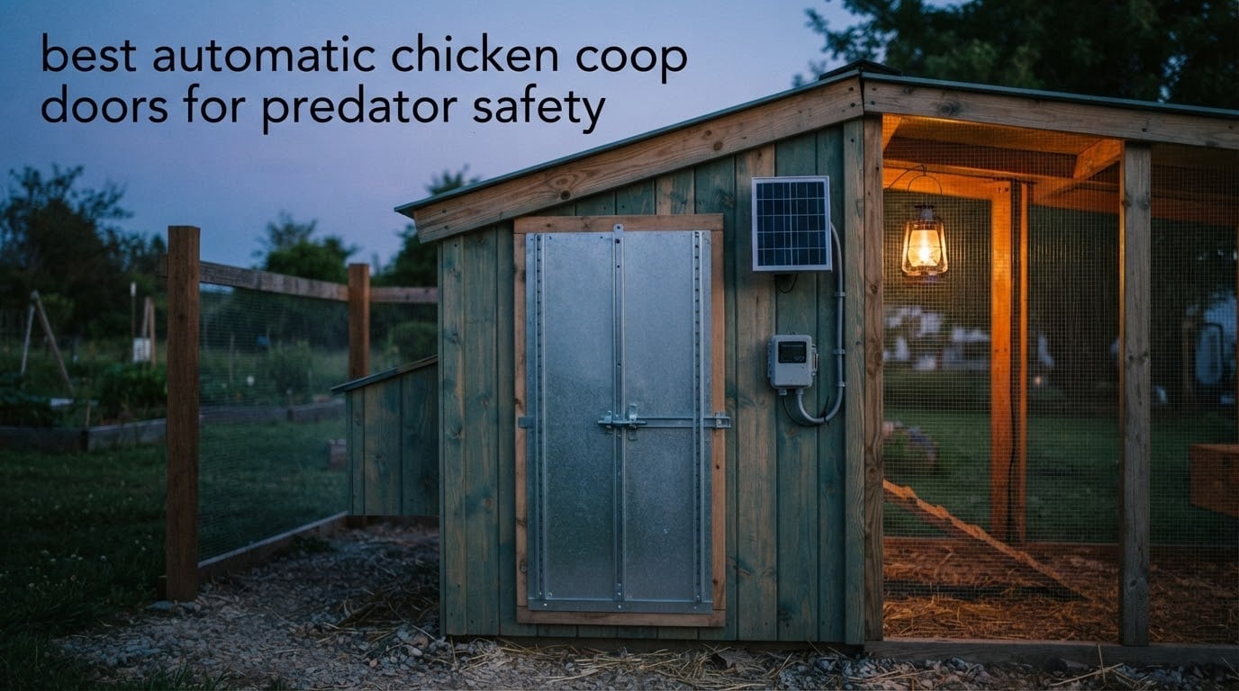 best automatic chicken coop doors for predator safety