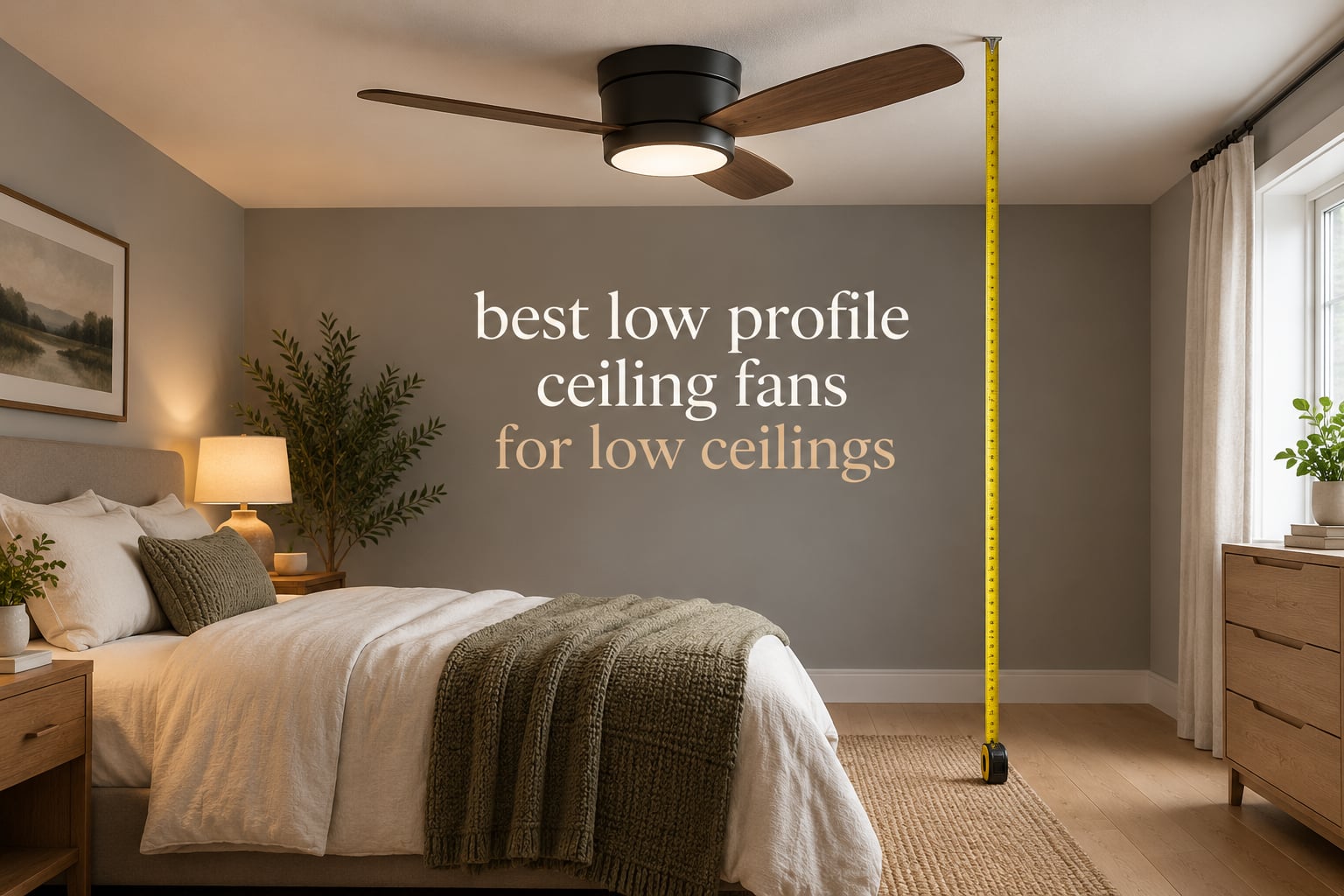 best low profile ceiling fans for low ceilings