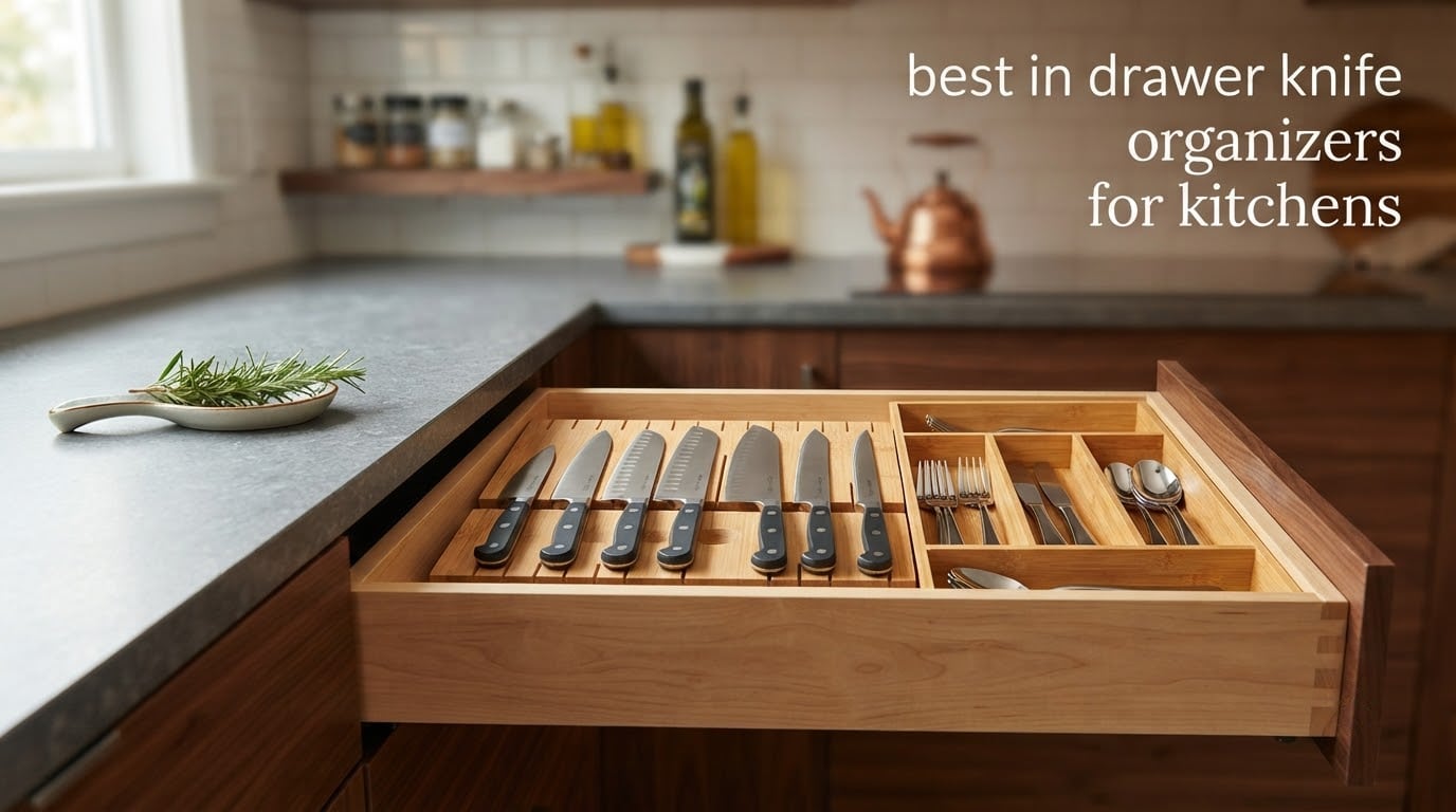 best in drawer knife organizers for kitchens