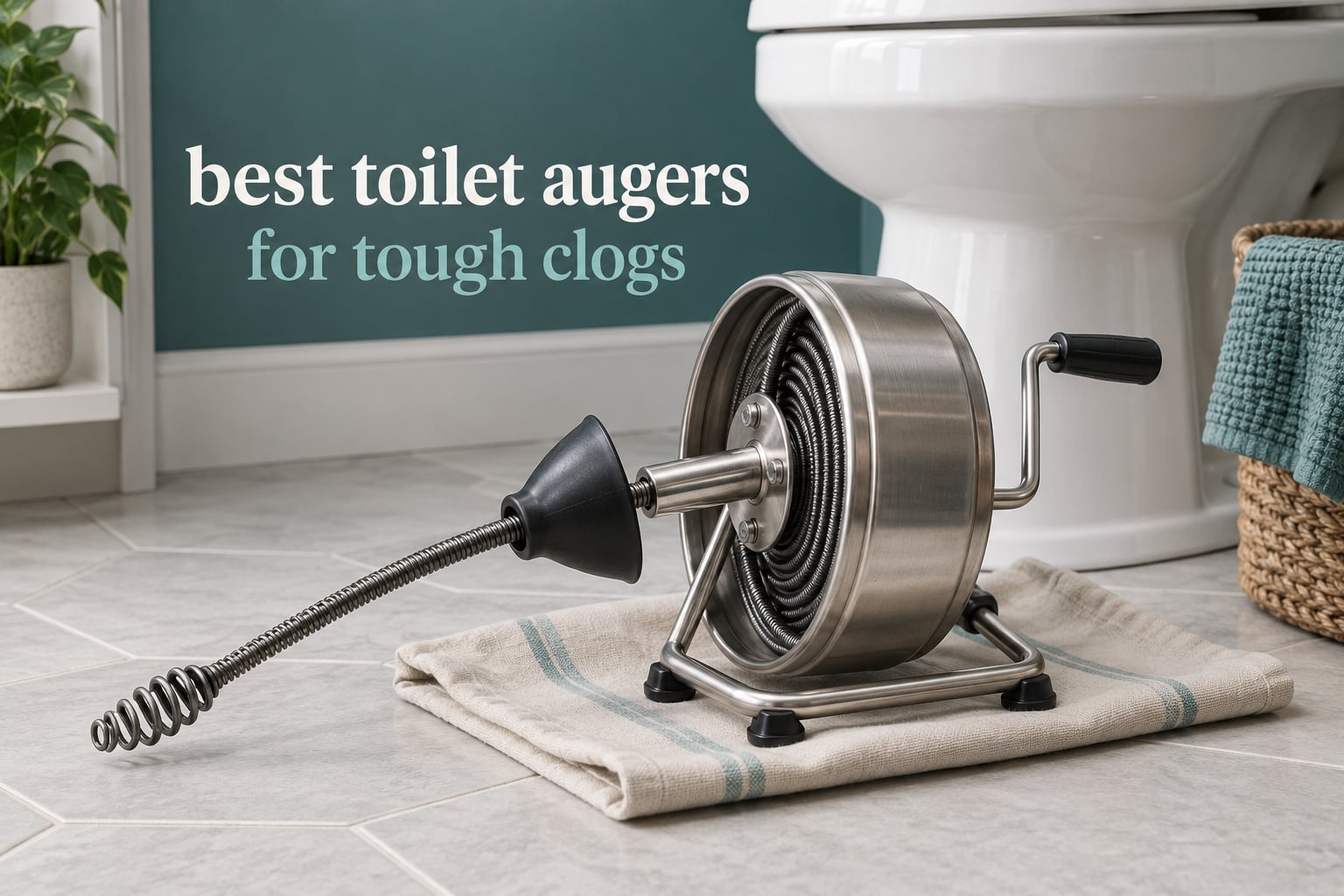 best toilet augers for tough clogs