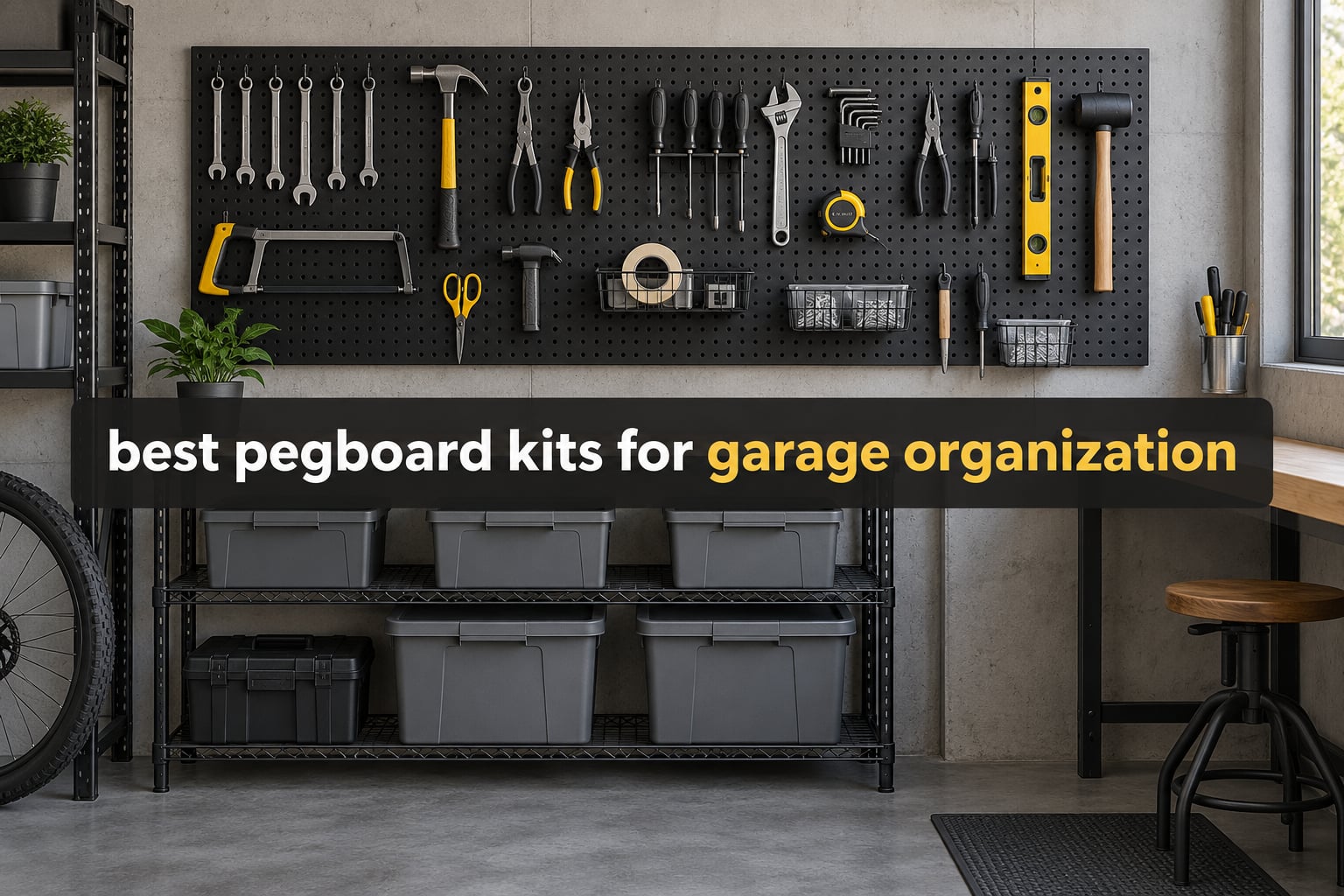best pegboard kits for garage organization