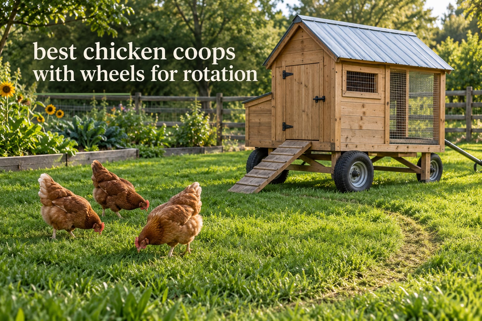 best chicken coops with wheels for rotation