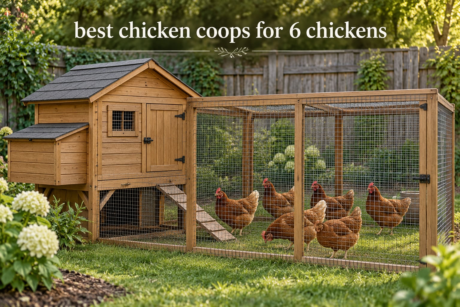 best chicken coops for 6 chickens