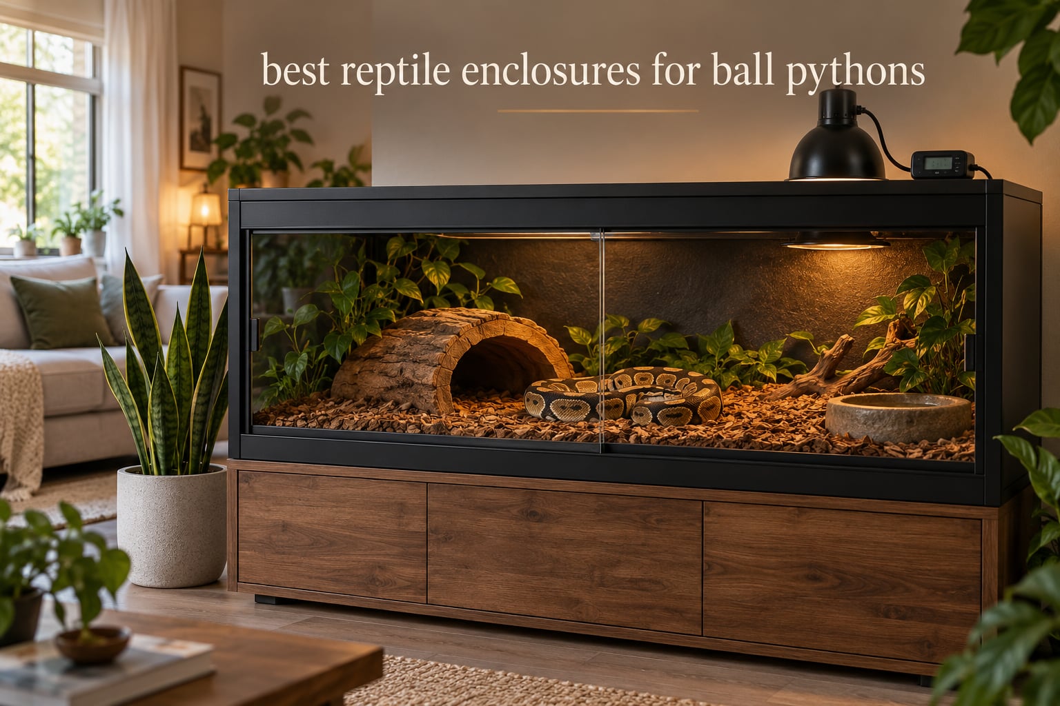 best reptile enclosures for ball pythons