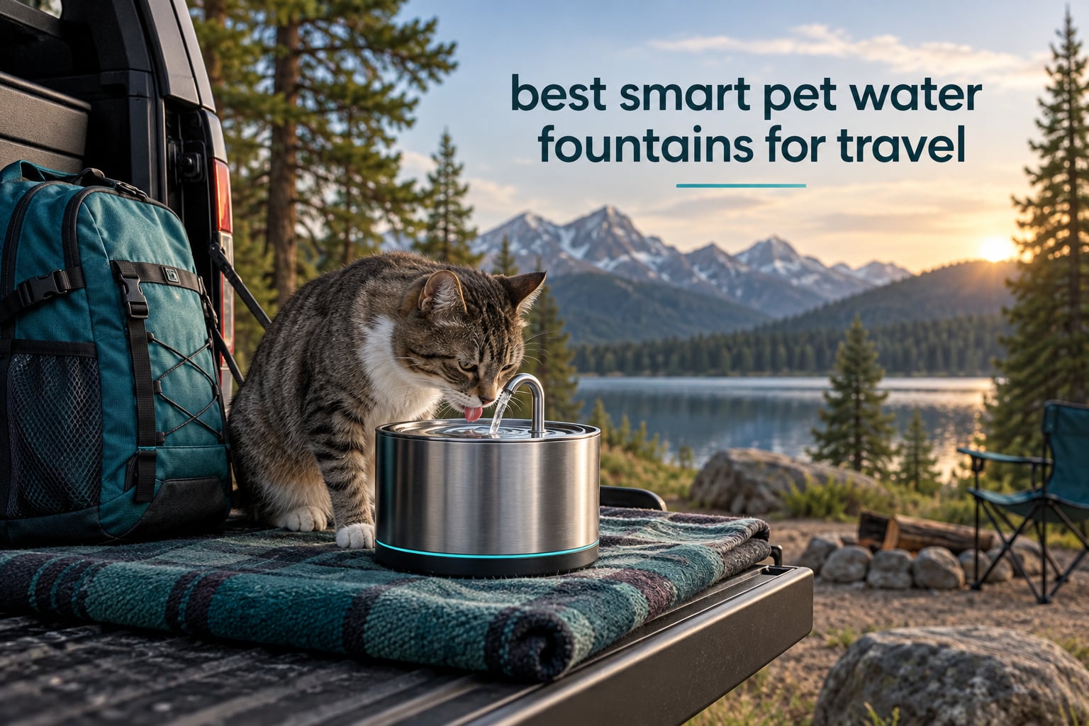 best smart pet water fountains for travel