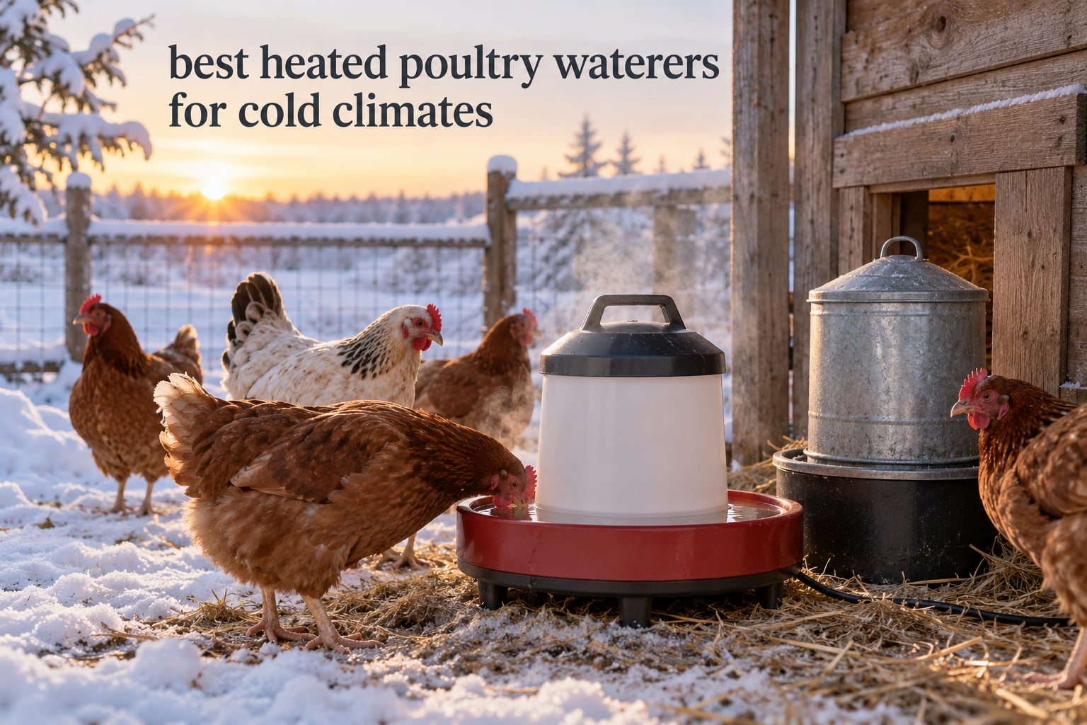 best heated poultry waterers for cold climates