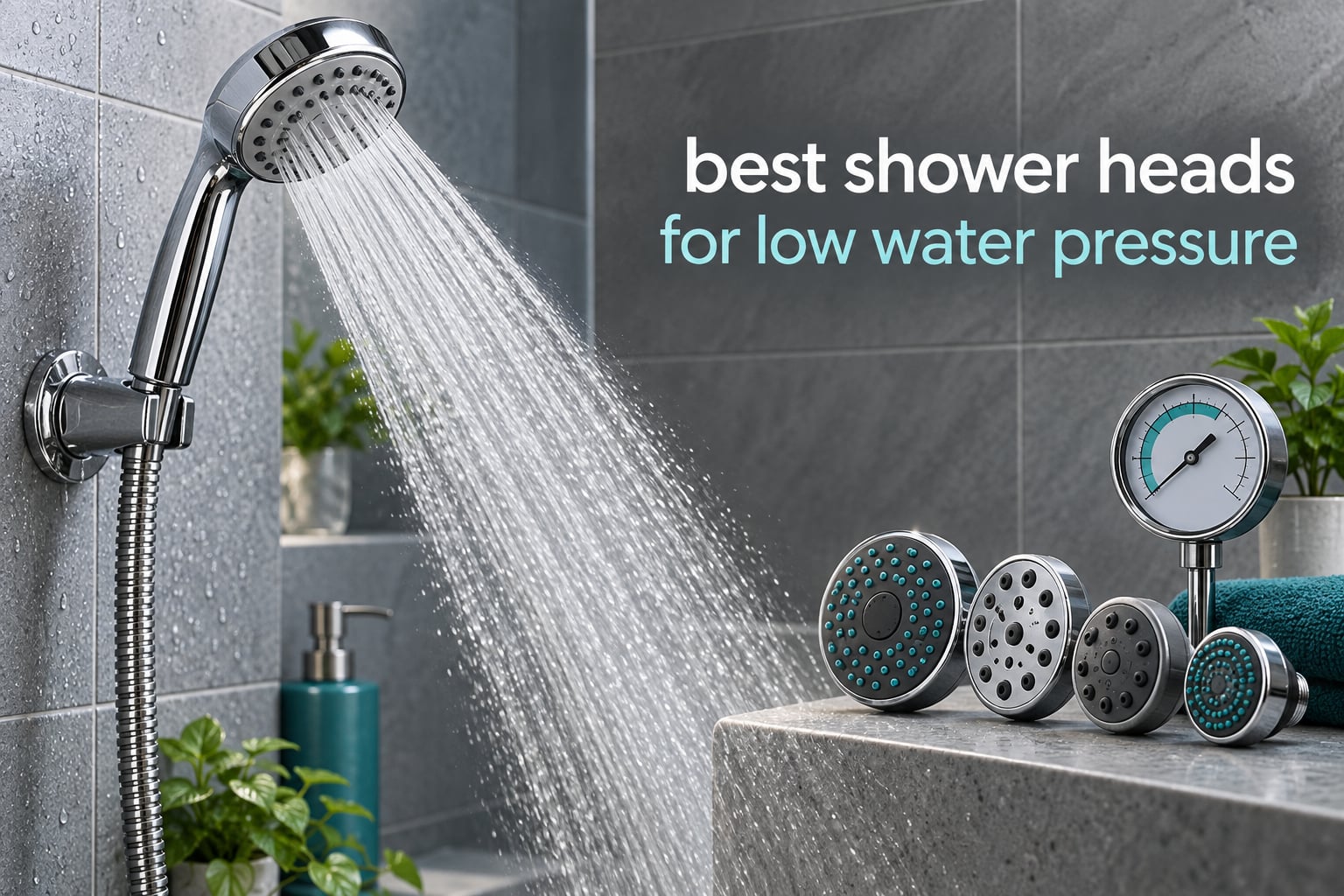 best shower heads for low water pressure